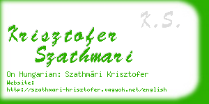 krisztofer szathmari business card