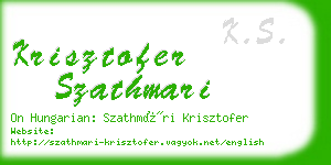 krisztofer szathmari business card